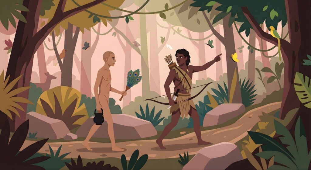 bhagwan mahavira and the hunter